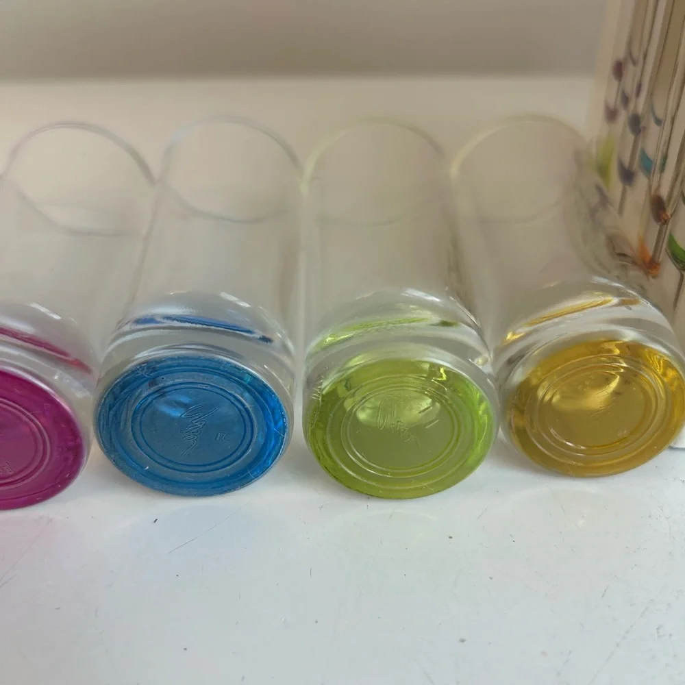 Shot Glasses Pier 1 Imports‎ Colorful Elegant Colorful Barware RETRO